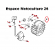 Volant Magnétique / Rotor d'orine STIHL MS210C - MS230C - MS250C