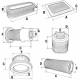 Filtre à air adaptable pour moteurs HONDA GXV120 - GXV140 - GV150 - GV200 (3,5 - 4 & 5 ch)