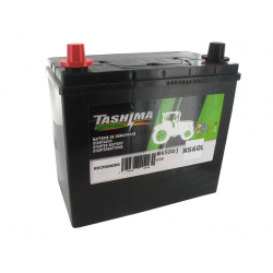 Batterie plomb TASHIMA Pb Ca/Ca, sans entretien, pour tondeuse autoportée 12V, 45A. L: 235, l: 128, H:225mm, + à gauche