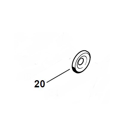 Rondelle d'arrêt Ø 27mm (Anneau) d'origine STIHL "0000 958 1022"